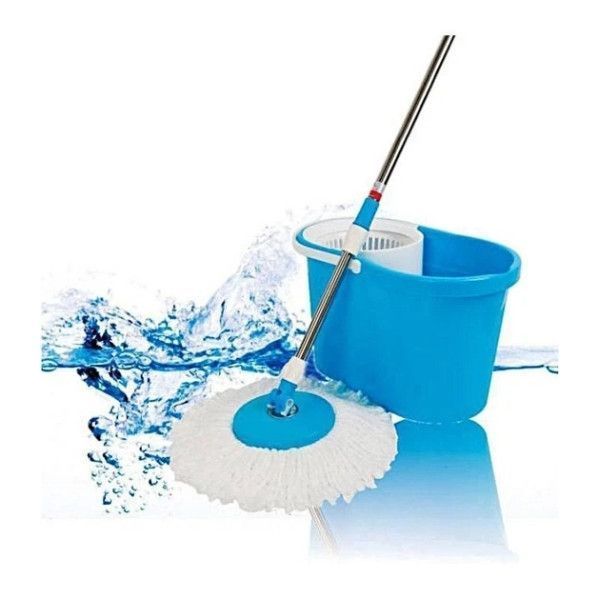 Швабра с турбо отжимом и ведром SmartUS Spin MOP 360&deg; с круглой насадкой 14081 фото