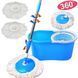 Швабра с турбо отжимом и ведром SmartUS Spin MOP 360&deg; с круглой насадкой 14081 фото 2