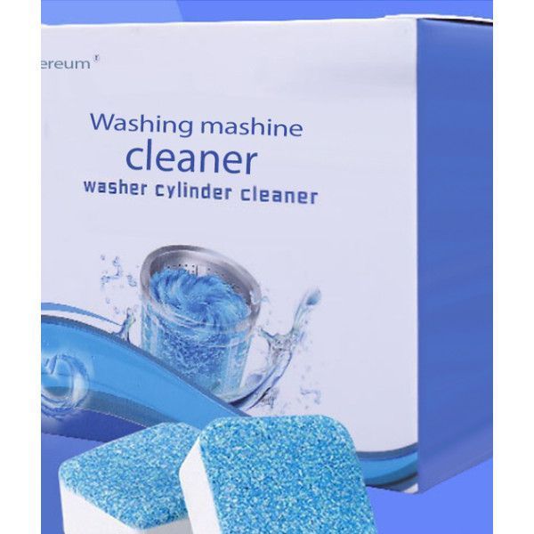 Антибактеріальний засіб для догляду, очищення пральних машин Washing machine cleaner №2 в шипучих таблетках 12 шт в упаковці 12820 фото