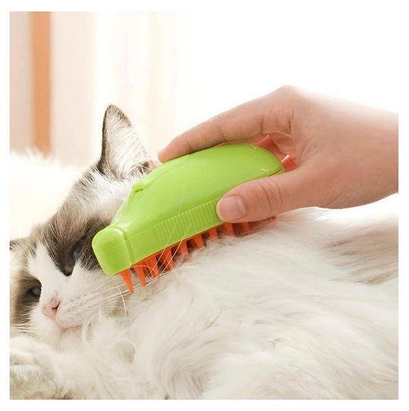 Масажна щітка з USB для вичісування шерсті у тварин UKC Pet Brush гребінець з паром для собак і котів 13408 фото